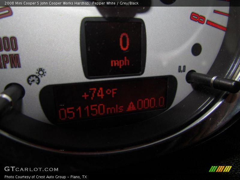 Pepper White / Grey/Black 2008 Mini Cooper S John Cooper Works Hardtop