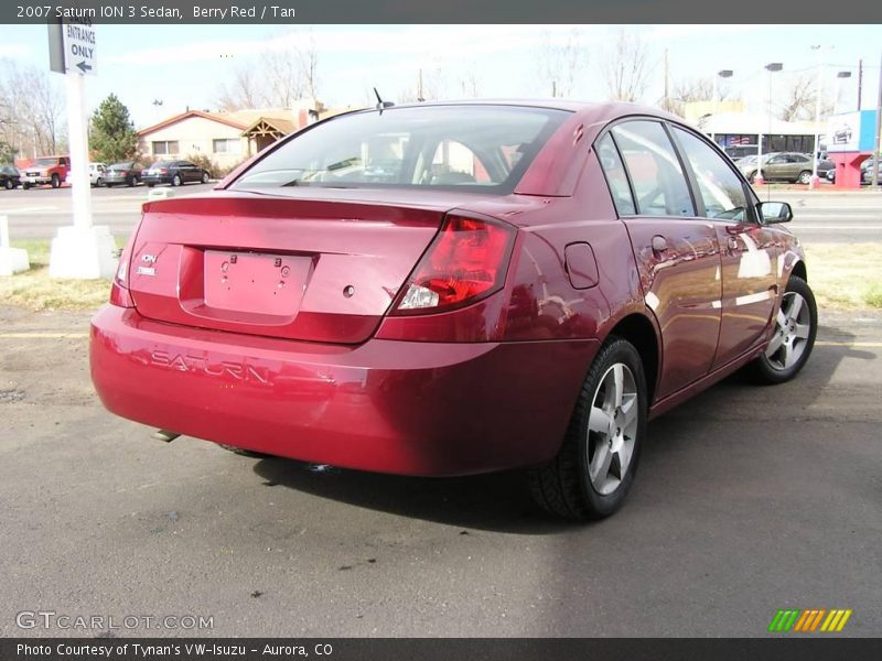 Berry Red / Tan 2007 Saturn ION 3 Sedan