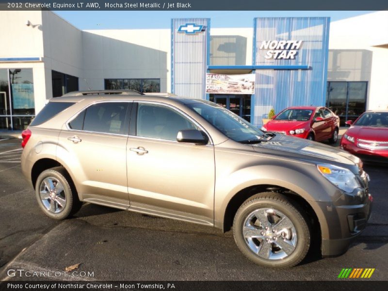Mocha Steel Metallic / Jet Black 2012 Chevrolet Equinox LT AWD