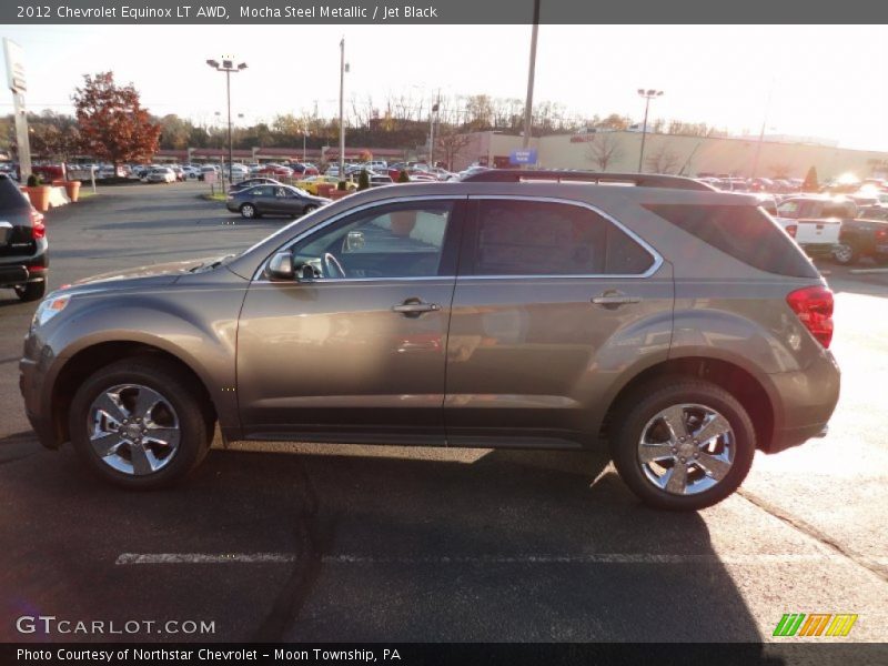 Mocha Steel Metallic / Jet Black 2012 Chevrolet Equinox LT AWD