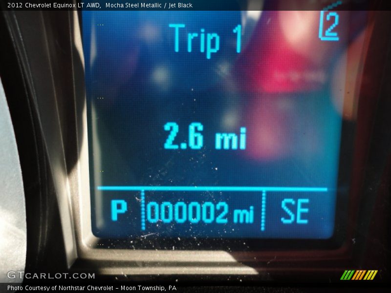 Mocha Steel Metallic / Jet Black 2012 Chevrolet Equinox LT AWD