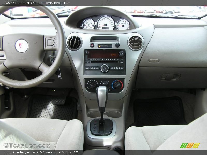 Berry Red / Tan 2007 Saturn ION 3 Sedan