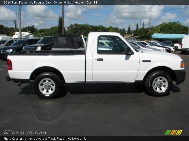 Oxford White / Medium Dark Flint 2010 Ford Ranger XL Regular Cab