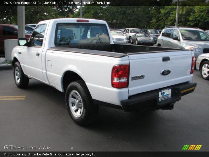 Oxford White / Medium Dark Flint 2010 Ford Ranger XL Regular Cab