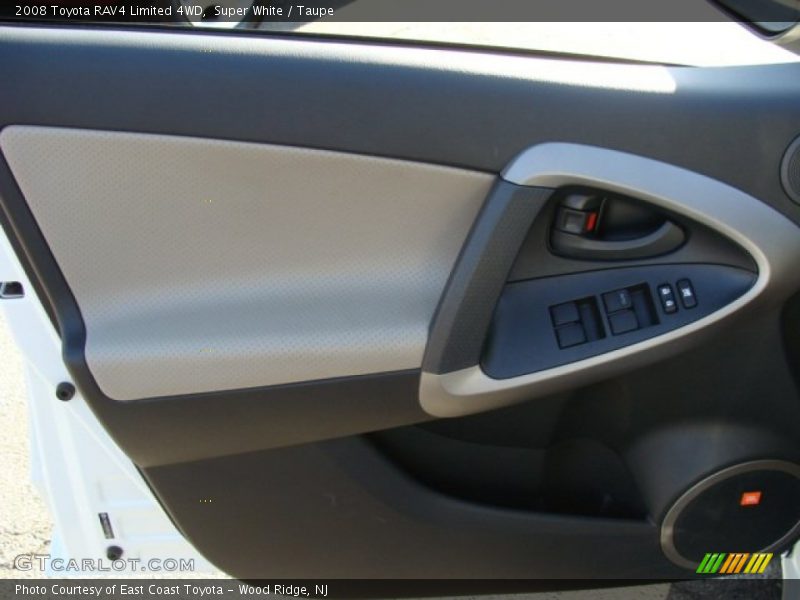 Super White / Taupe 2008 Toyota RAV4 Limited 4WD