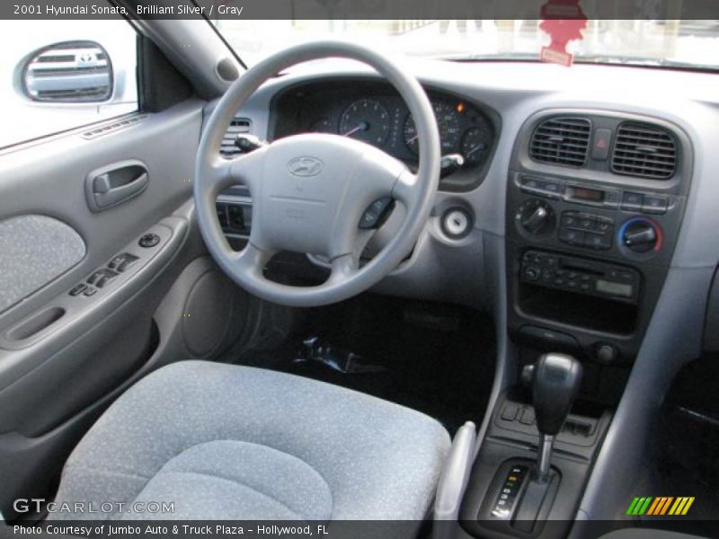 Brilliant Silver / Gray 2001 Hyundai Sonata