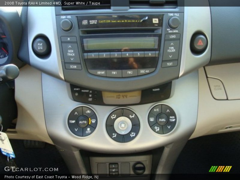 Super White / Taupe 2008 Toyota RAV4 Limited 4WD