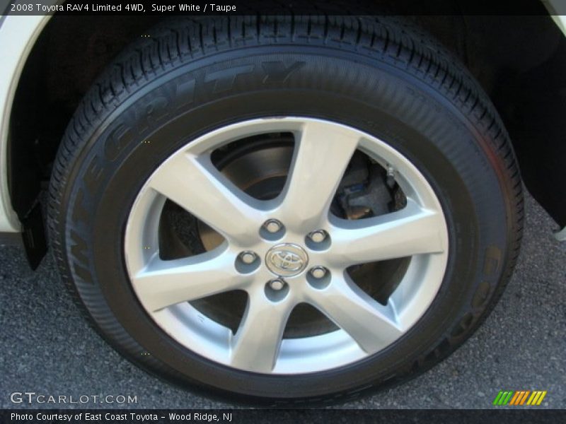 Super White / Taupe 2008 Toyota RAV4 Limited 4WD