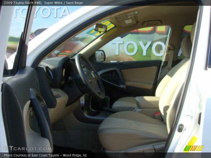 Super White / Sand Beige 2009 Toyota RAV4 4WD