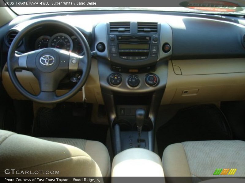 Super White / Sand Beige 2009 Toyota RAV4 4WD
