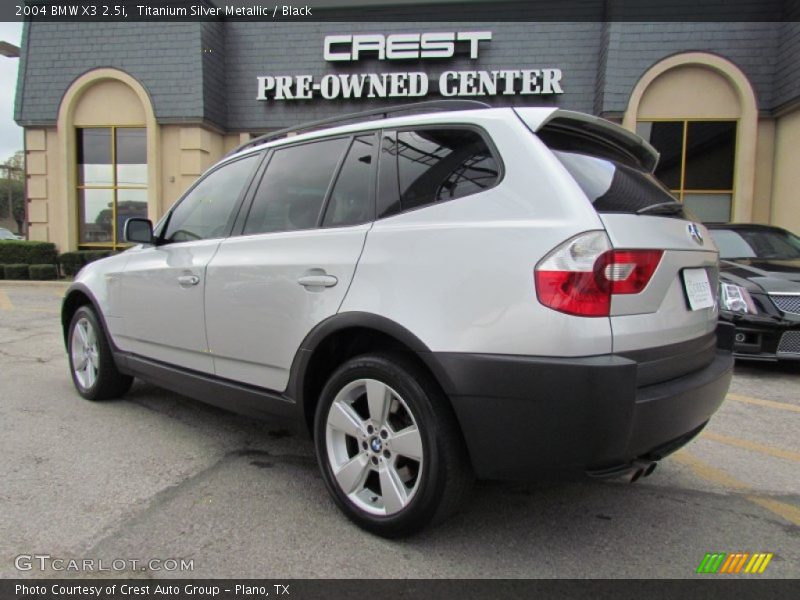 Titanium Silver Metallic / Black 2004 BMW X3 2.5i