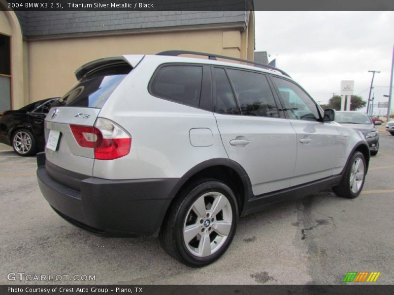 Titanium Silver Metallic / Black 2004 BMW X3 2.5i