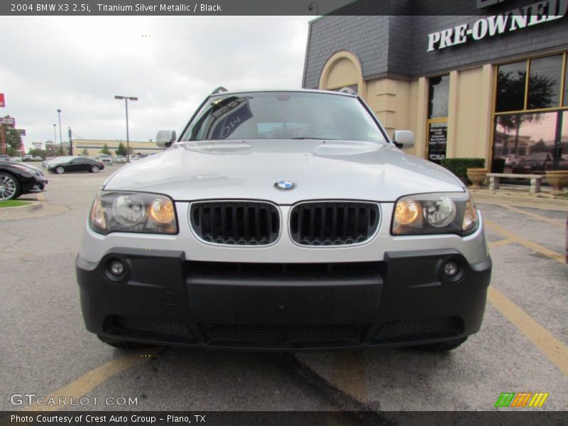 Titanium Silver Metallic / Black 2004 BMW X3 2.5i