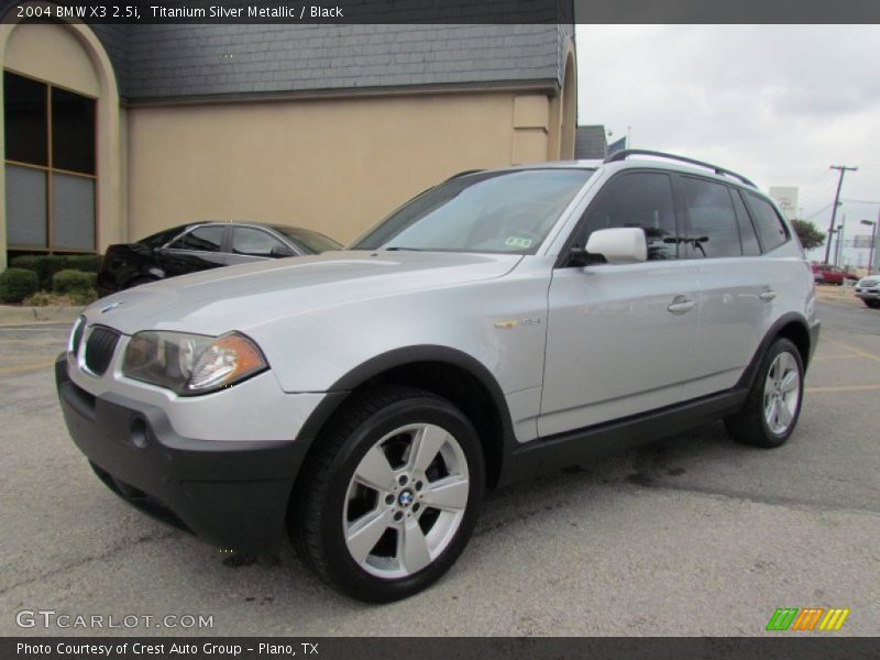 Titanium Silver Metallic / Black 2004 BMW X3 2.5i