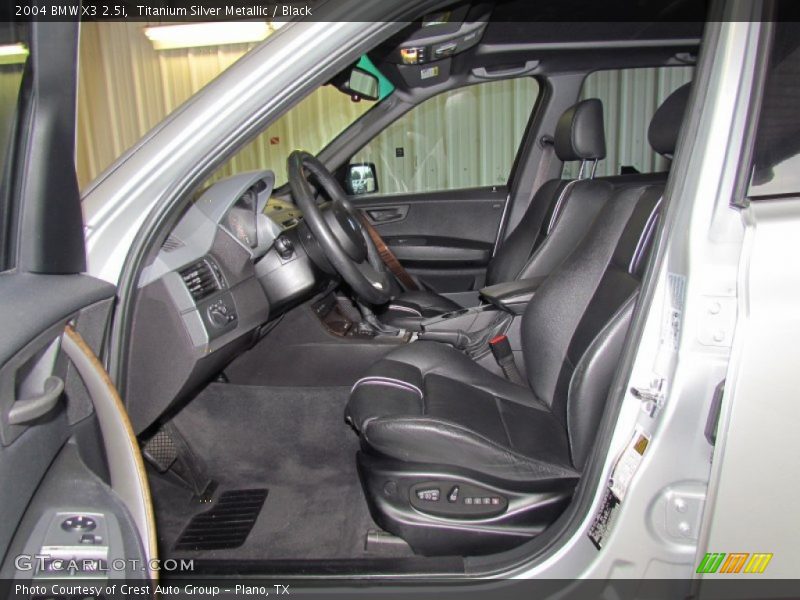 Titanium Silver Metallic / Black 2004 BMW X3 2.5i