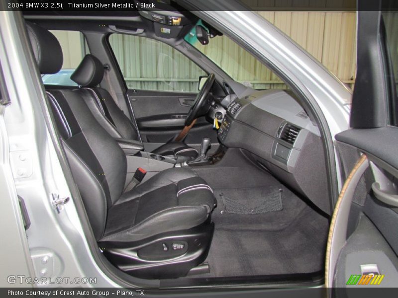 Titanium Silver Metallic / Black 2004 BMW X3 2.5i