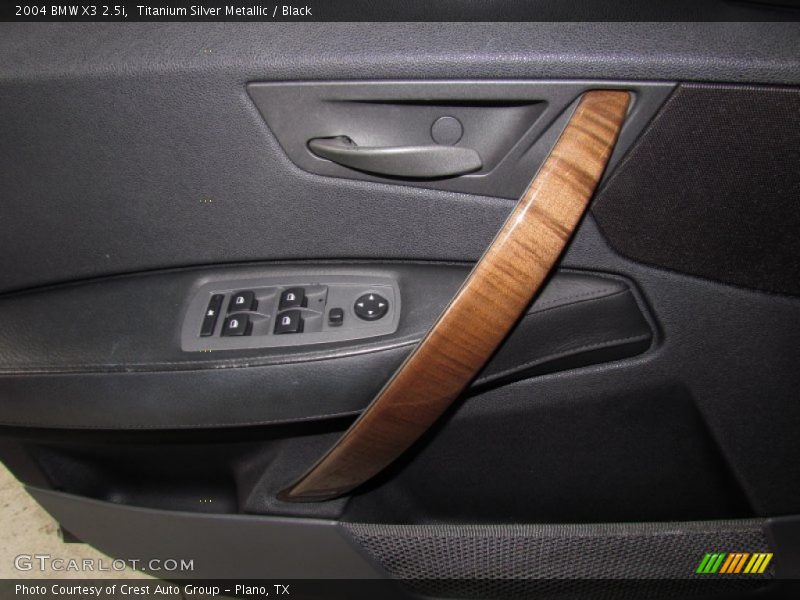 Titanium Silver Metallic / Black 2004 BMW X3 2.5i