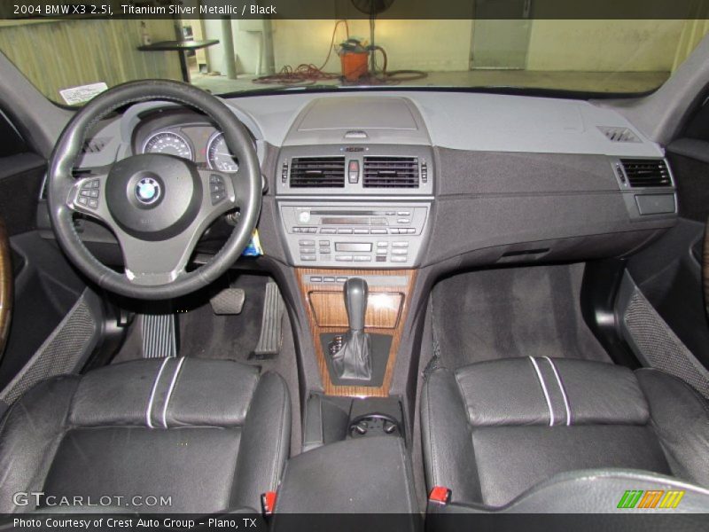Titanium Silver Metallic / Black 2004 BMW X3 2.5i