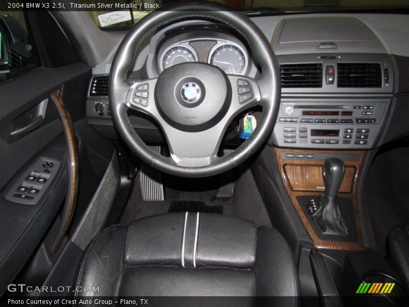Titanium Silver Metallic / Black 2004 BMW X3 2.5i