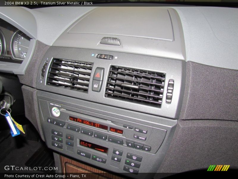 Titanium Silver Metallic / Black 2004 BMW X3 2.5i