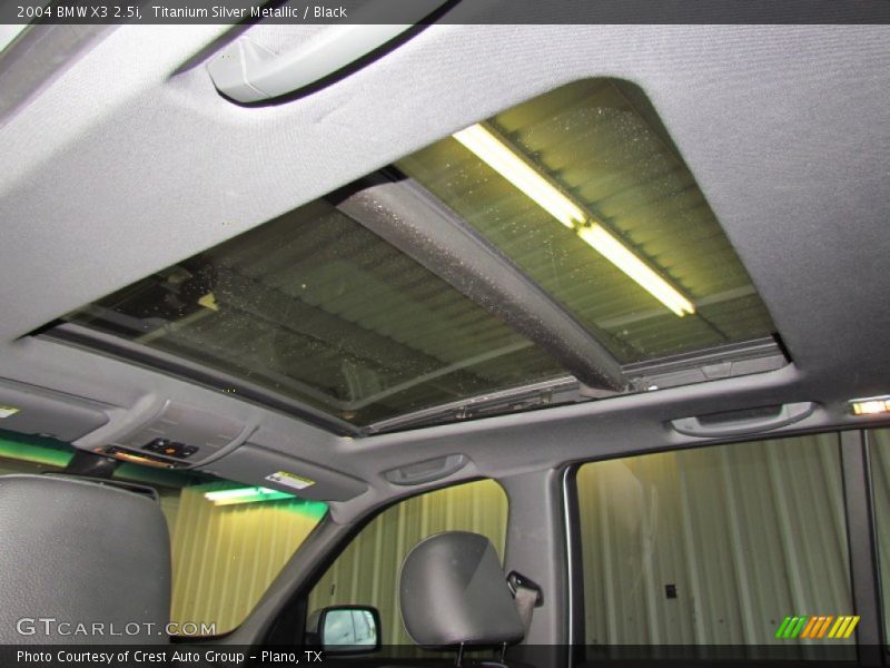 Titanium Silver Metallic / Black 2004 BMW X3 2.5i