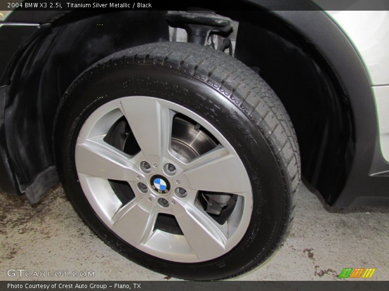 Titanium Silver Metallic / Black 2004 BMW X3 2.5i