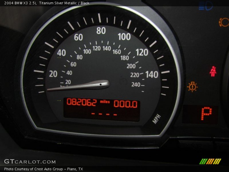 Titanium Silver Metallic / Black 2004 BMW X3 2.5i