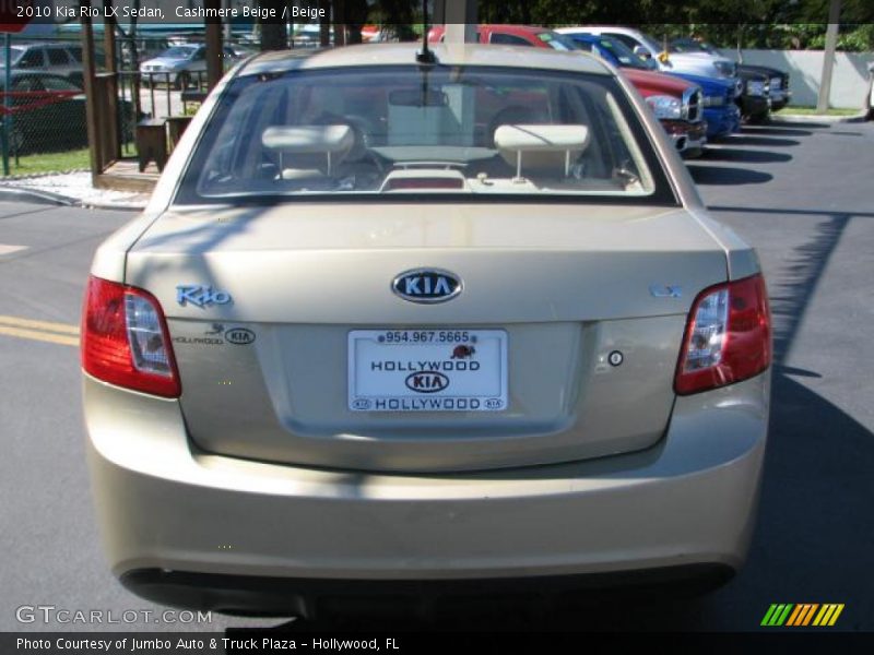 Cashmere Beige / Beige 2010 Kia Rio LX Sedan