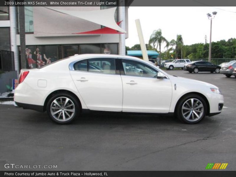 White Chocolate Tri-Coat / Light Camel 2009 Lincoln MKS Sedan
