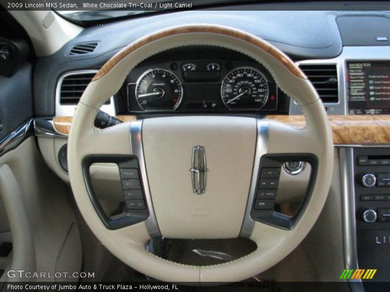White Chocolate Tri-Coat / Light Camel 2009 Lincoln MKS Sedan
