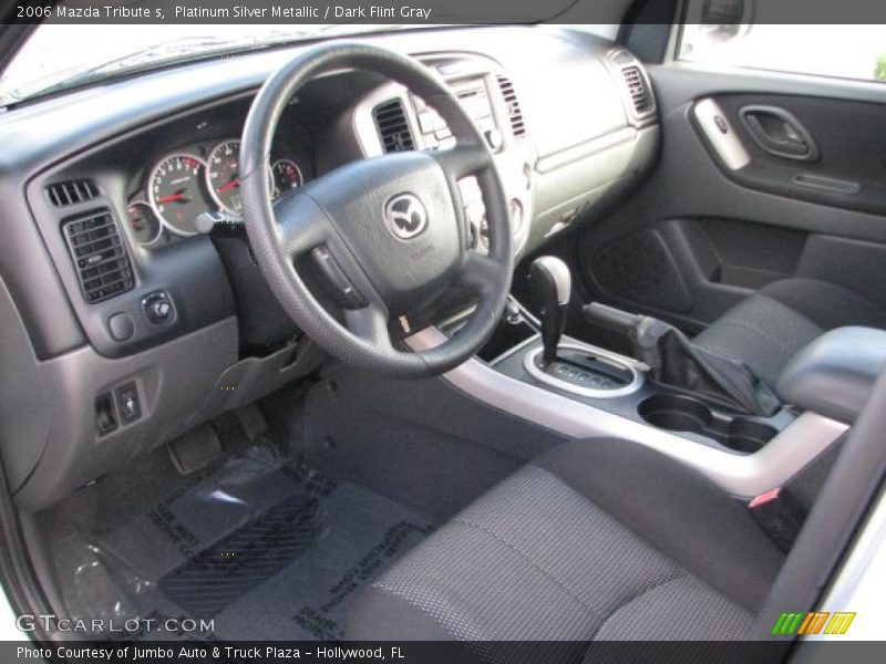 Platinum Silver Metallic / Dark Flint Gray 2006 Mazda Tribute s