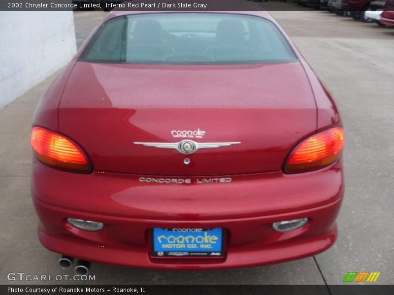 Inferno Red Pearl / Dark Slate Gray 2002 Chrysler Concorde Limited