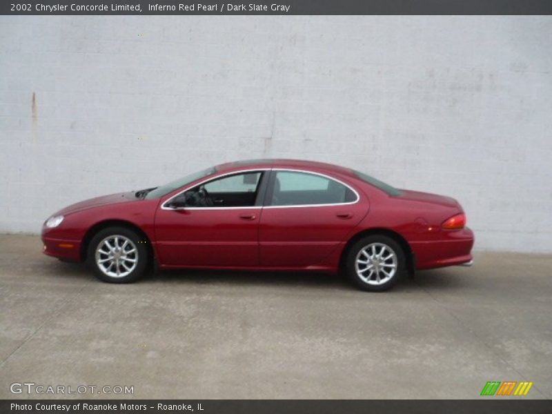 Inferno Red Pearl / Dark Slate Gray 2002 Chrysler Concorde Limited