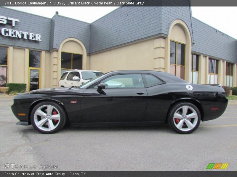 Brilliant Black Crystal Pearl / Dark Slate Gray 2011 Dodge Challenger SRT8 392