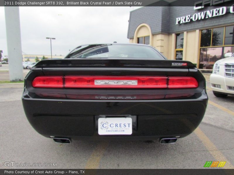 Brilliant Black Crystal Pearl / Dark Slate Gray 2011 Dodge Challenger SRT8 392