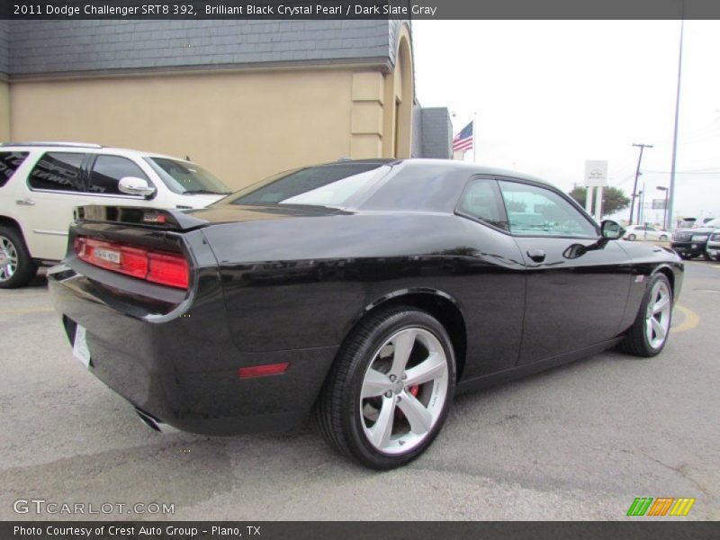 Brilliant Black Crystal Pearl / Dark Slate Gray 2011 Dodge Challenger SRT8 392