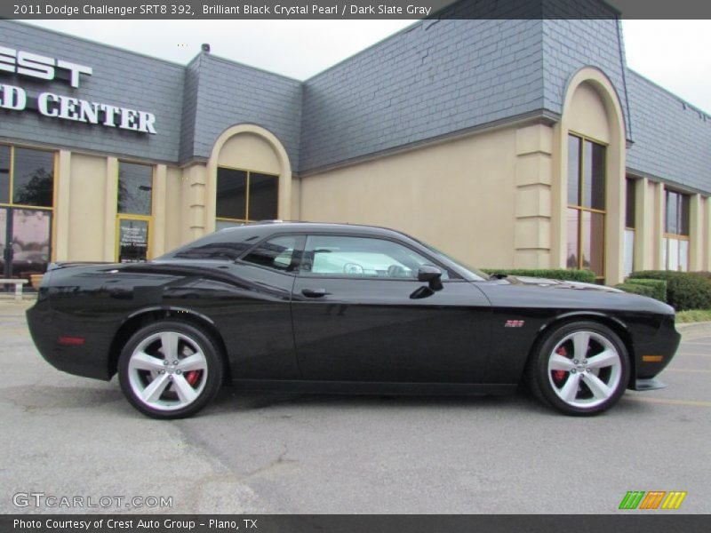 Brilliant Black Crystal Pearl / Dark Slate Gray 2011 Dodge Challenger SRT8 392
