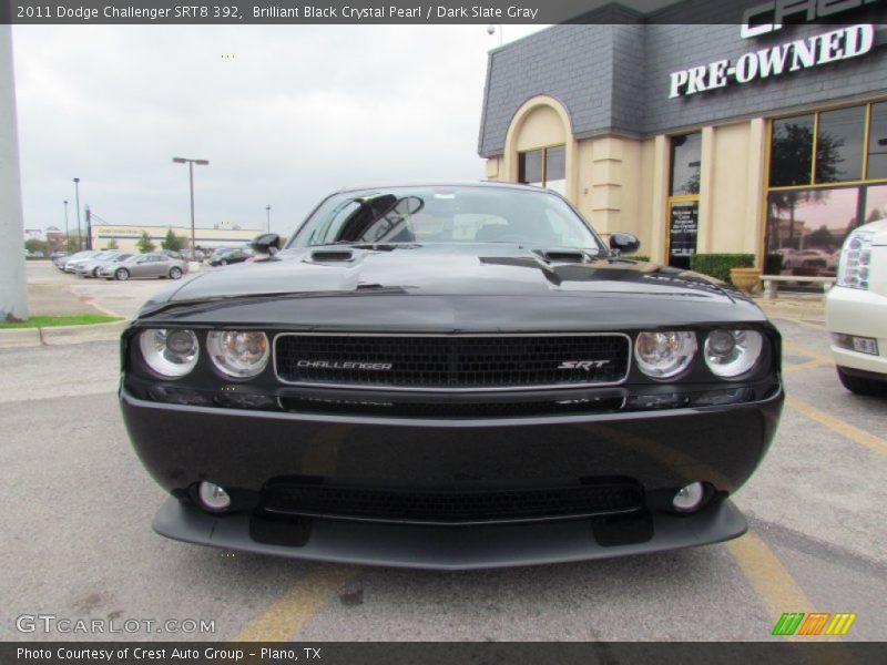 Brilliant Black Crystal Pearl / Dark Slate Gray 2011 Dodge Challenger SRT8 392