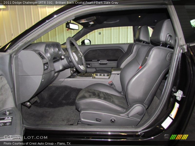 Brilliant Black Crystal Pearl / Dark Slate Gray 2011 Dodge Challenger SRT8 392