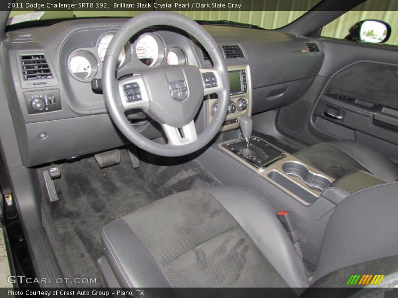 Brilliant Black Crystal Pearl / Dark Slate Gray 2011 Dodge Challenger SRT8 392