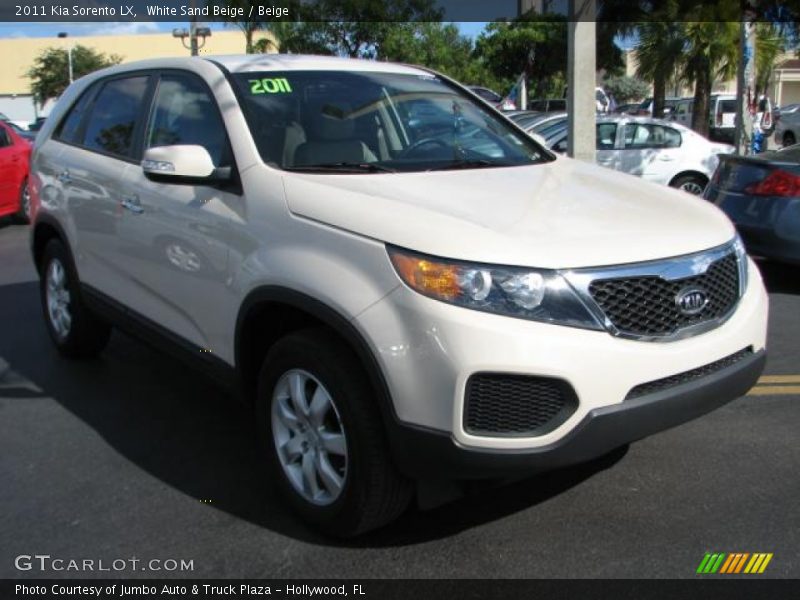 White Sand Beige / Beige 2011 Kia Sorento LX
