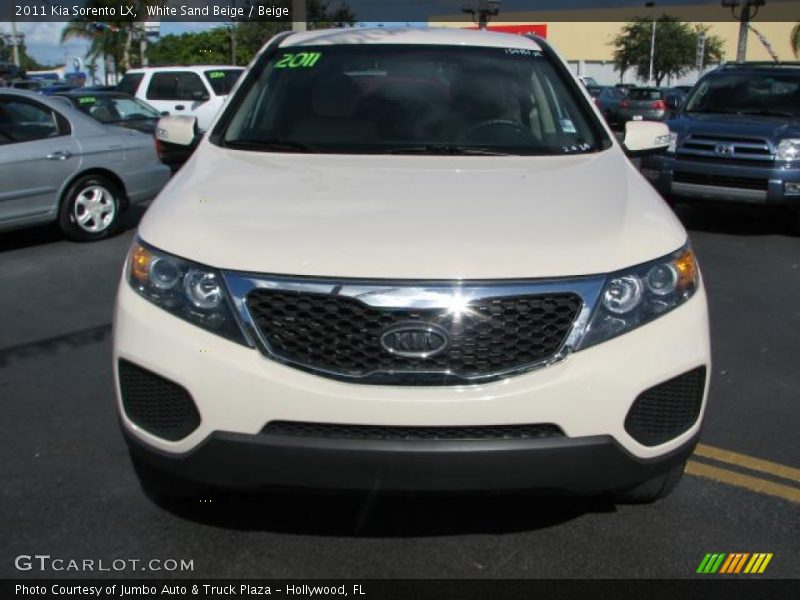 White Sand Beige / Beige 2011 Kia Sorento LX