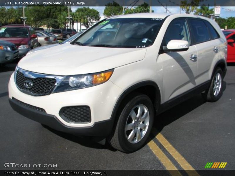 White Sand Beige / Beige 2011 Kia Sorento LX