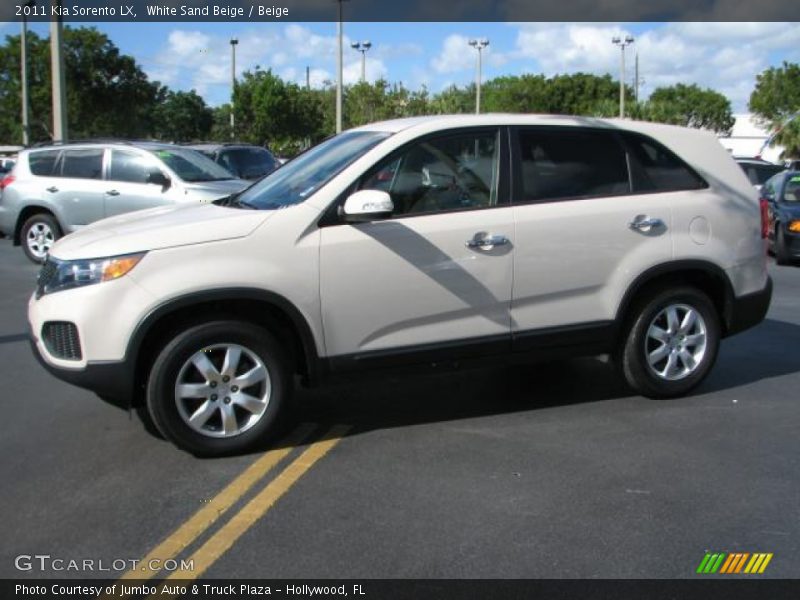 White Sand Beige / Beige 2011 Kia Sorento LX