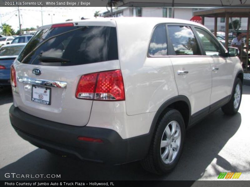 White Sand Beige / Beige 2011 Kia Sorento LX