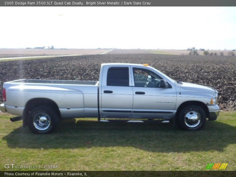 Bright Silver Metallic / Dark Slate Gray 2005 Dodge Ram 3500 SLT Quad Cab Dually