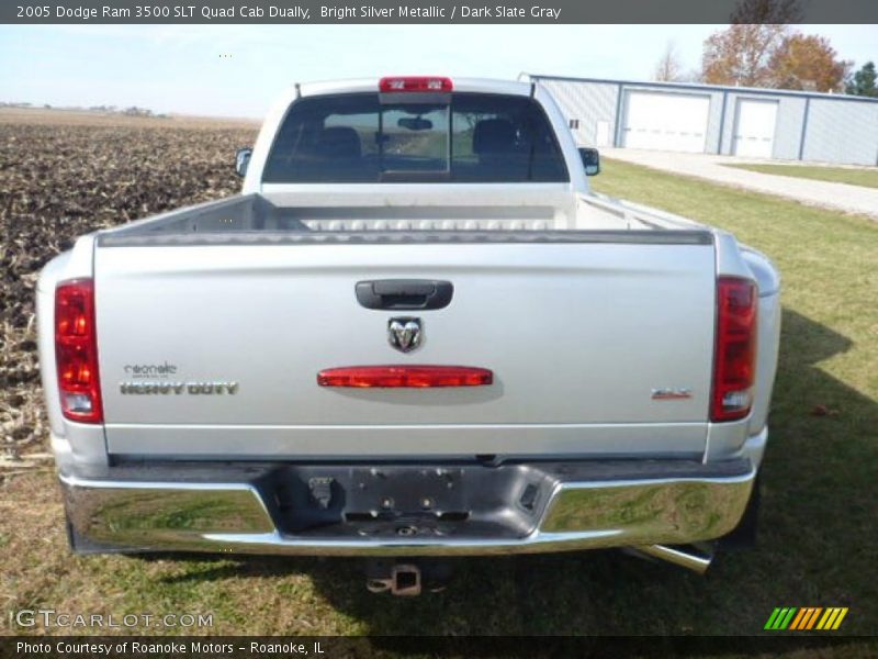 Bright Silver Metallic / Dark Slate Gray 2005 Dodge Ram 3500 SLT Quad Cab Dually