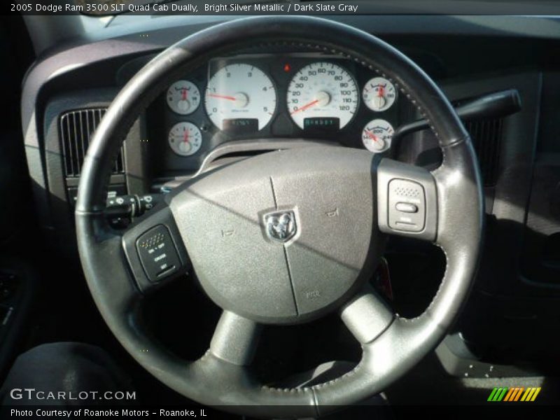 Bright Silver Metallic / Dark Slate Gray 2005 Dodge Ram 3500 SLT Quad Cab Dually