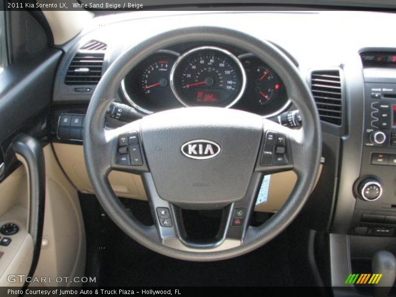 White Sand Beige / Beige 2011 Kia Sorento LX