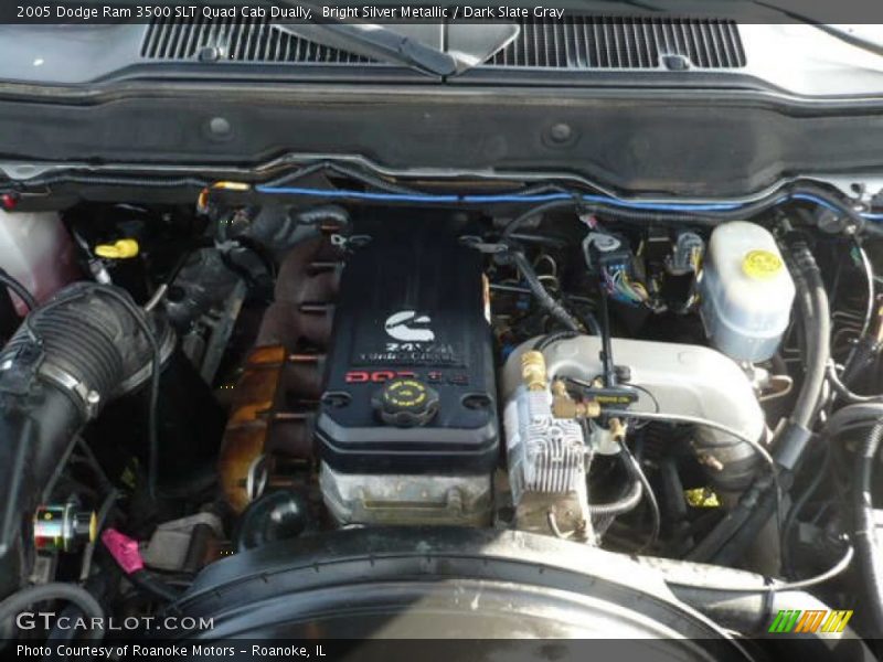  2005 Ram 3500 SLT Quad Cab Dually Engine - 5.9 Liter OHV 24-Valve Cummins Turbo Diesel Inline 6 Cylinder
